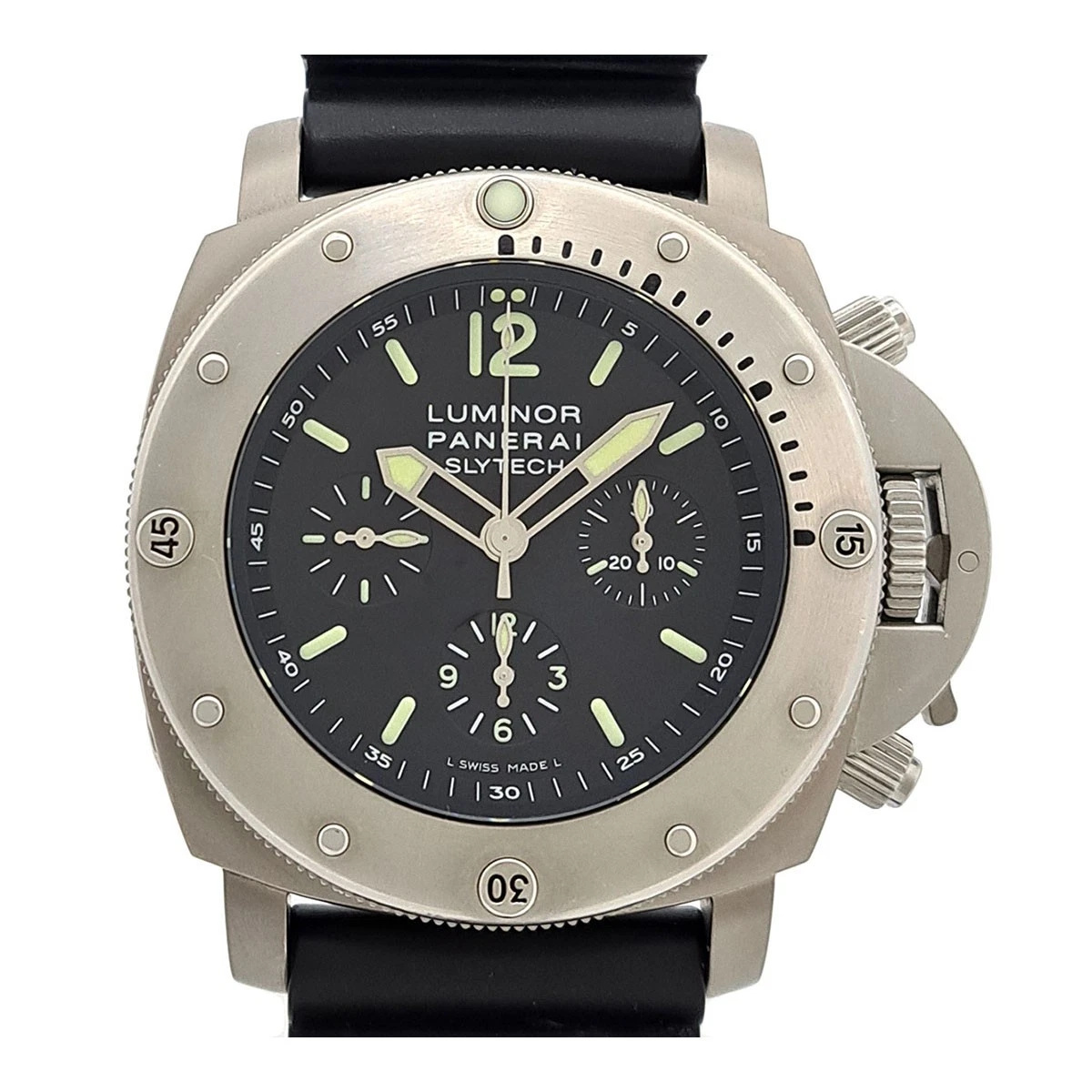 Panerai — OFFICINE PANERAI PAM00202 Luminor 1950 Submersible Slitech Chronograph 1000m