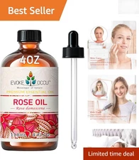 Nourishing Rose Essential Oil for Mood, Skin, & Hair Care - 4 Oz Aromatherapy
