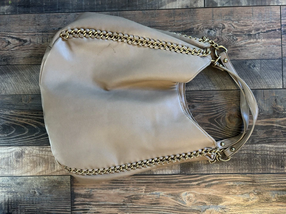 Bolso de mano Bebe Colette Hobo Bag detalles dorados 3 secciones Foto 3 de 4