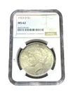 1923-D Peace Dollar (NGC MS62)