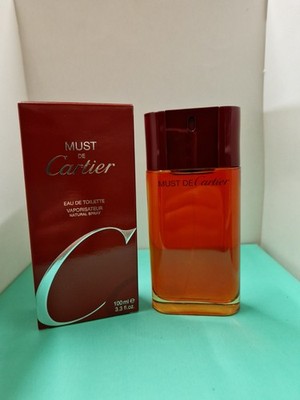 CARTIER MUST EDT 100 ML ORIGINAL SPRAY ERSTE AUSGABE KEIN ZELLOPHAN