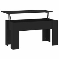 Couchtisch Schwarz 101X49X52 Cm Holzwerkstoff