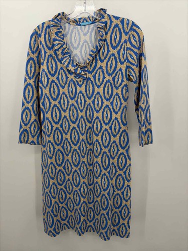 Pre-Owned J Mclaughlin Tan Size Small Knee Length Long Sleeve Dress