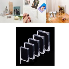 1x Transparent Acrylic Photo Frame Magnetic Poster Display Stand Hotsale