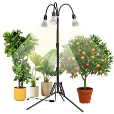 SANSI Full Spectrum Grow Light Adjustable Tripod Stand W/Replaceable LED Bulbs 