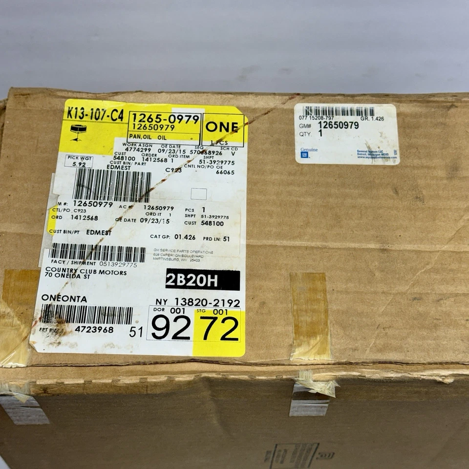 Нижний поддон для масла для GMC Sierra 2500 3500 6,6 л 2006-2010 12650979 264473 - Изображение 2 из 4