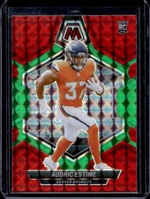 2024 Panini Mosaic Audric Estime RC Choice Red and Green Prizm #392 Broncos