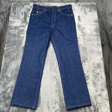 Levis 517 Jeans Mens Fits 32x28 Blue Dark Wash Bootcut Orange Tab USA Vintage