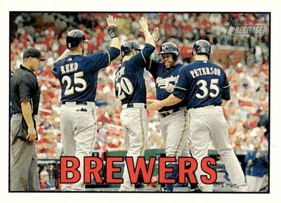 2016 Topps Heritage #363 Milwaukee Brewers