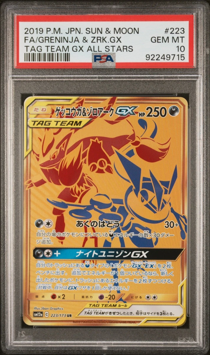 Greninja & Zoroark GX 223/173 Sm12a: Tag Team GX: Tag All Stars