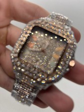 Rose Gold and Silver Rainbiw Bussdown Watch