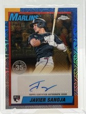 2025 Topps Series 2 Javier Sanoja 01/50 Silver Pack Gold Mojo Refractor Auto RC