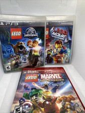 PlayStation 3 Game Lot Lego Super Heroes Lego Jurassic World Lego The Movie 