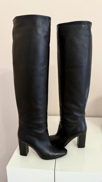 Women Le Silla Boots Black Leather 36 #49J0