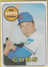 1969 Topps High Number Ron Santo Cubs #570 EX