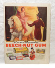 Beech-Nut Gum 1937 & 1952 Original Advertisements Lot of 3 — photo 1