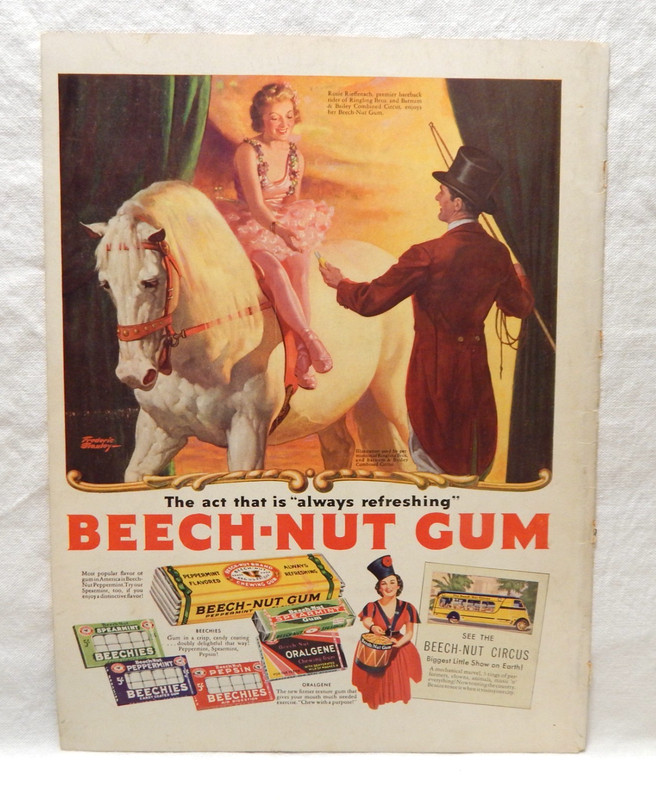Beech-Nut Gum 1937 & 1952 Original Advertisements Lot of 3