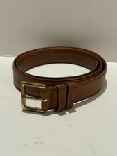 Coach Brown Cowhide Leather Belt Handcrafted In USA British Tan Men s Size 36