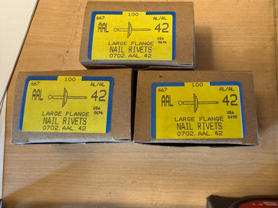Nail Rivets 0702  AAL 42 1 1/2 inch  3 boxes