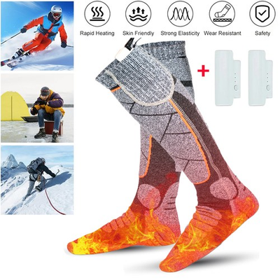 #ad #ad Electric Heated Socks Rechargeable Battery Men Women Winter Foot Warmer 3.7v $16.99