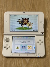 Nintendo 3DS LL XL Pink White Console Stylus Ver 11.13 Japan New stick