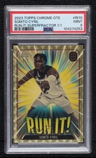 Marketplace image: 2023-24 Chrome OTE Overtime Elite Run It Superfractor 1/1 Somto Cyril PSA 9 4f5