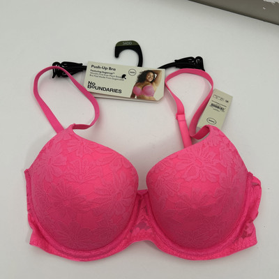No Boundaries 34DD Hot Pink All Over Lace Balconette Bra with Sugarcup 59990