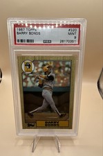 1987 Topps - Barry Bonds #320 (RC) PSA9