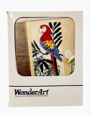 Caron Wonder Art Latch Hook Rug Or Wall Hanging Kit Parrot 4111 READ