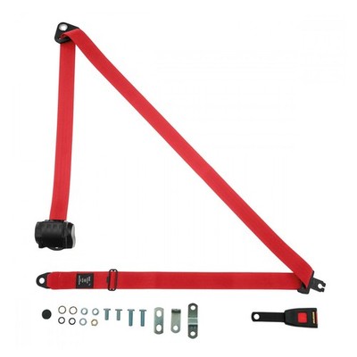 Securon GB Front Automatic Seat Belt Colt Hatchback 3dr 1988 Red
