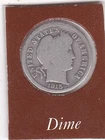 1915   P   Barber   Dime  (90% Silver)  Coin