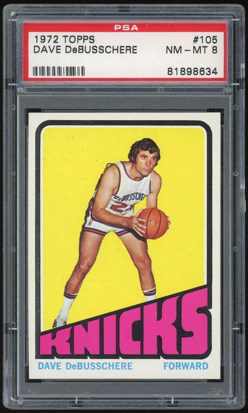 1972/73 Topps #105 Dave DeBusschere PSA 8 *8634