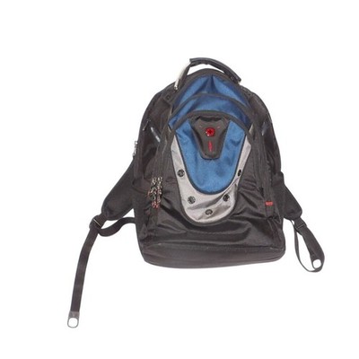 Wenger SwissGear Laptop Backpack Black Blue Multi-Pocket Tech Travel Bag