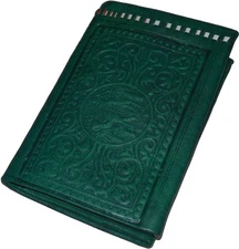 Treasures Of Morocco Moroccan Handmade Leather Wallet Traditional Vintage Carved