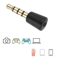 Mini Portable Recording Microphone 3.5mm Plug Microphone Adapter 1PC
