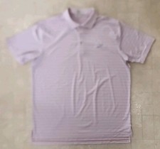 Peter Millar Summer Comfort Golf Polo Shirt Men XL Pinehurst Putterboy Pink