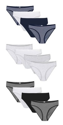 Linda Loom Damen 4-er Set Slip Luna Streifen Uni Gr. L