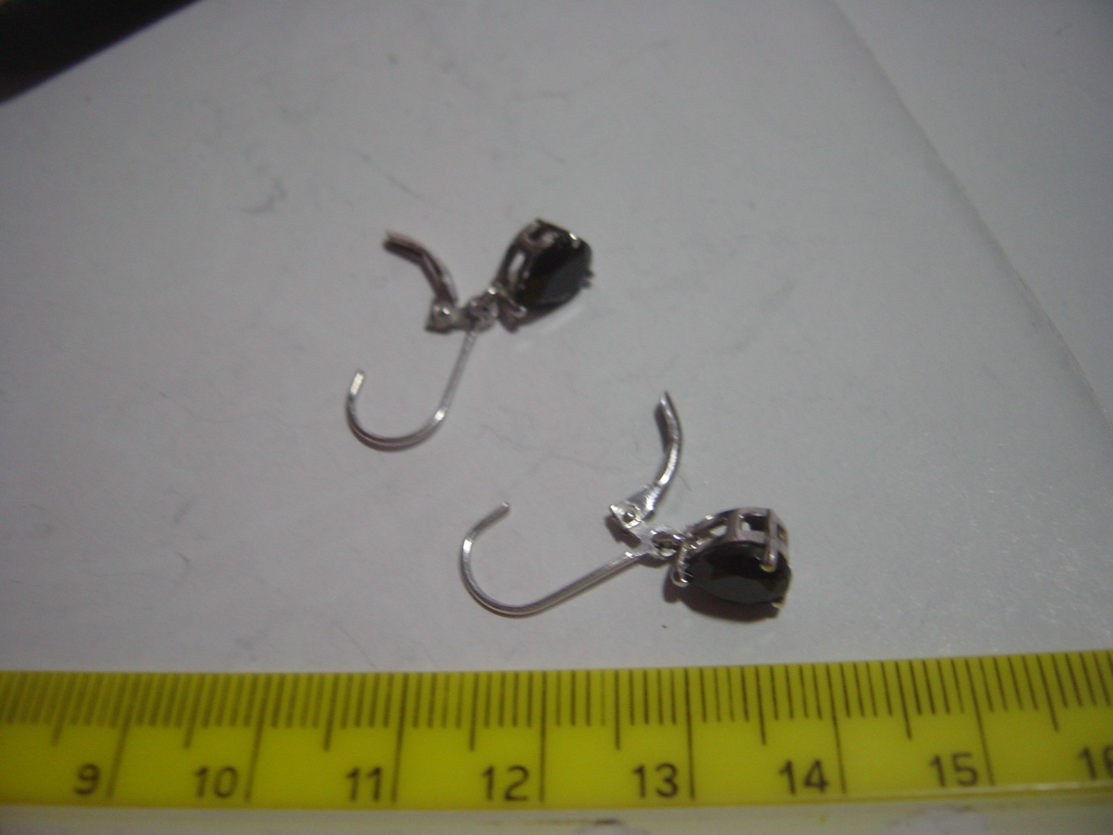 Solid Silver drop Earrings-superb quality genuine… - image 4