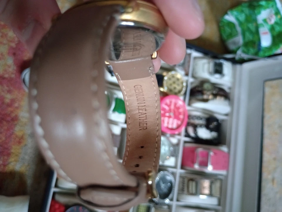 Женские часы Jeanneret коричневые натуральная кожа нержавеющая сталь - Изображение 4 из 4