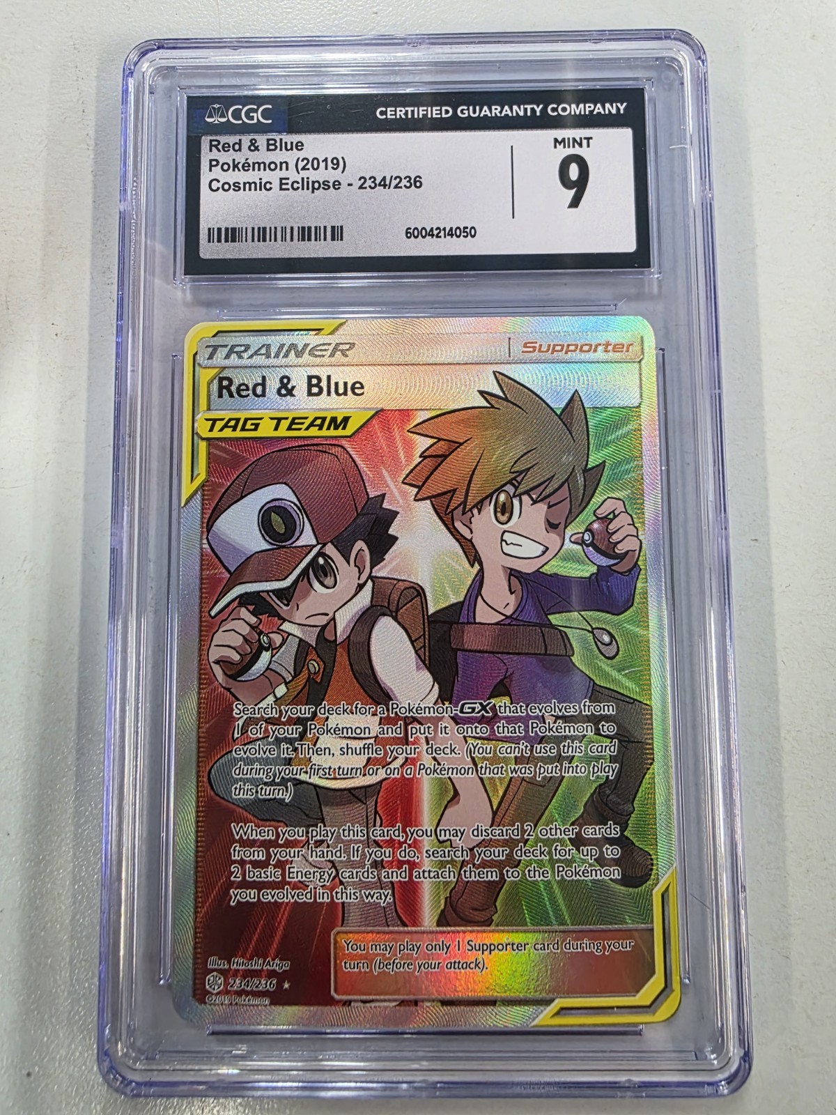 Red & Blue Pokemon Cosmic Eclipse #234 CGC 9