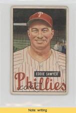 1951 Bowman Eddie Sawyer #184 READ 4ns