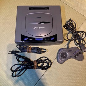 Sega Saturn HST-0004 Console Set Gray with BOX controller JP