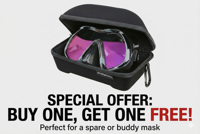 Simply Scuba Premium Maskenetui, kaufen Sie eine und erhalten Sie eine GRATIS! limitiertes angebot