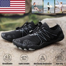 Men's Water Shoes Beach Quick Drying Aqua Sock Anti Slip River Tracing Shoes US