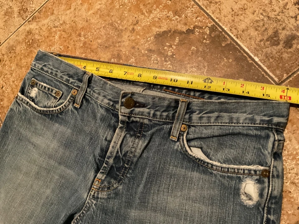 JEAN JEANS VINTAGE 2005 J.CREW BOYJEAN PERNA RETA (TAMANHO 34R) - Imagem 4 de 4