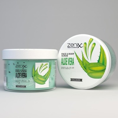 ZENIX Face & Body Scrub Aloe Vera 275ml Sanftes Peeling für klare gepflegte Haut