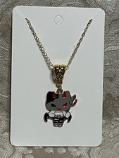 Sanrio Hello Kitty Halloween Charm Cartoon Adorable Pendant Gold Necklace 18  