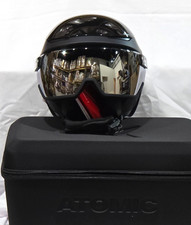 ATOMIC VOLANT  VISOR HD PHOTO BLACK HELMET ME...