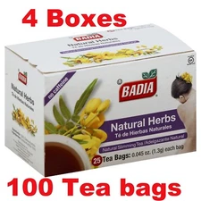 Badia-Natural Herbs Slimming/Slim Tea  Lose Weight Detox(4 Packs ) 100 tea bags