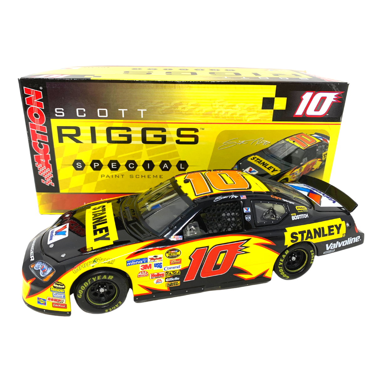 Action Nascar #10 Scott Riggs Stanley Tools 2006 Charger 1:24